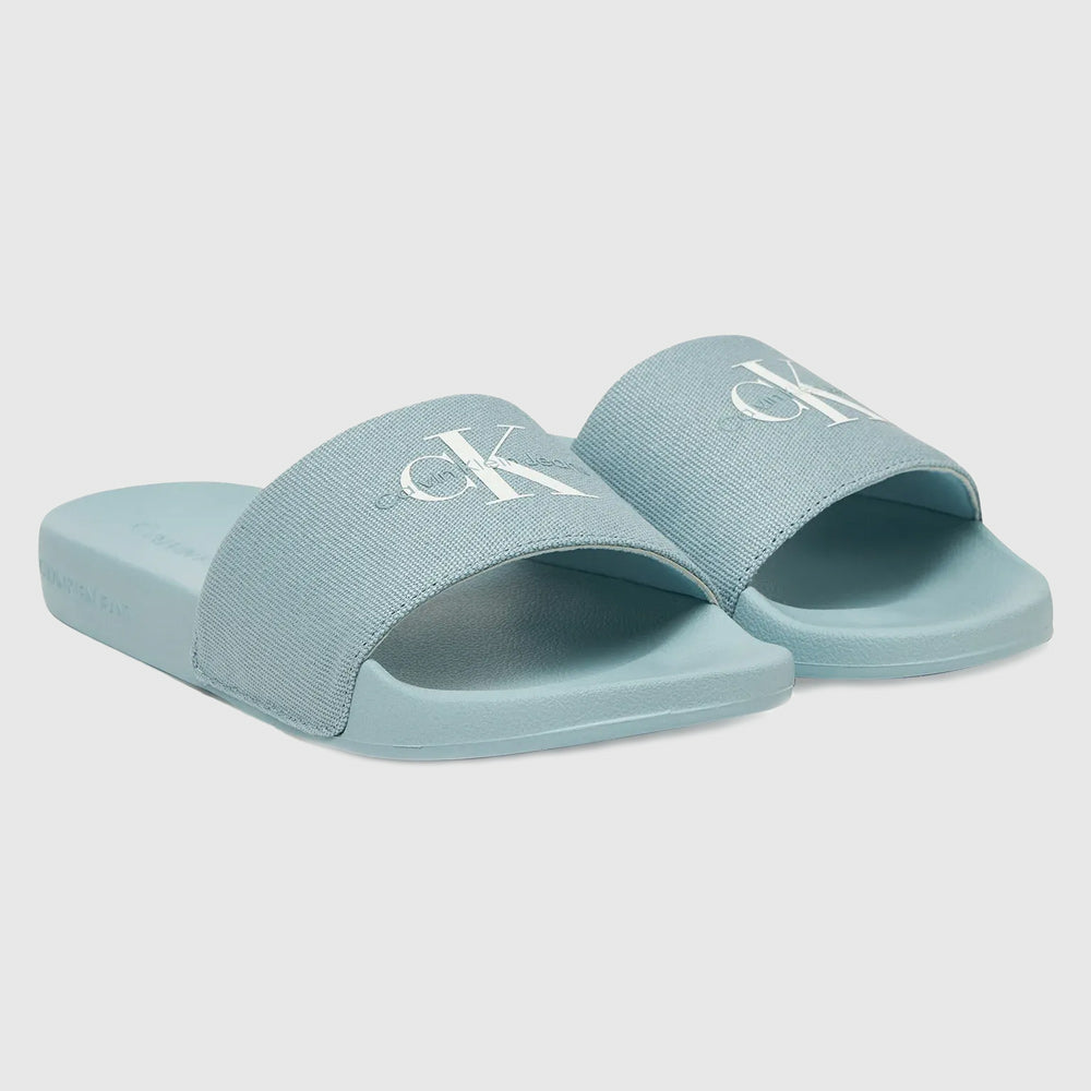 Monogram Slide - Light Blue
