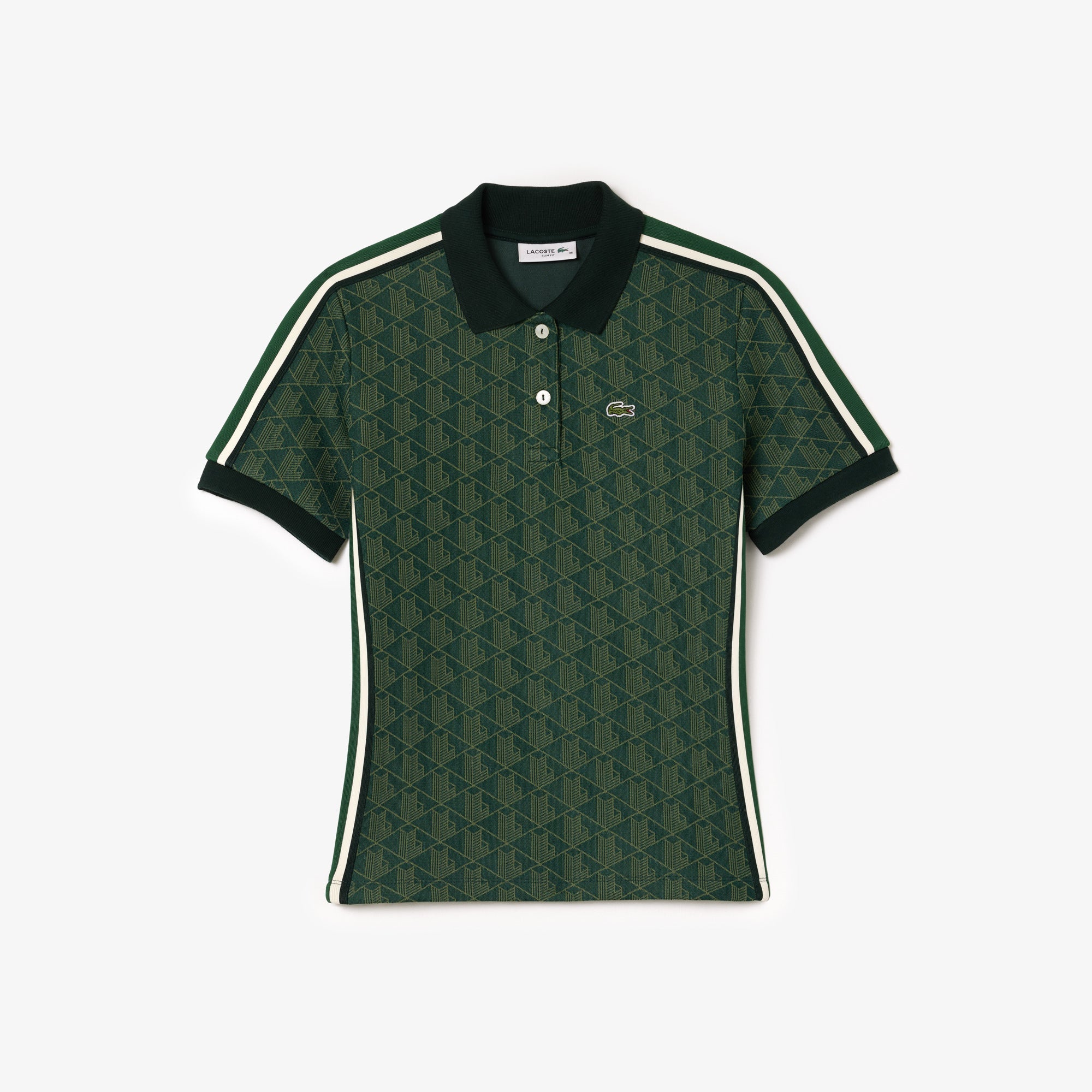 Slim Fit Monogram Jacquard Polo Shirt