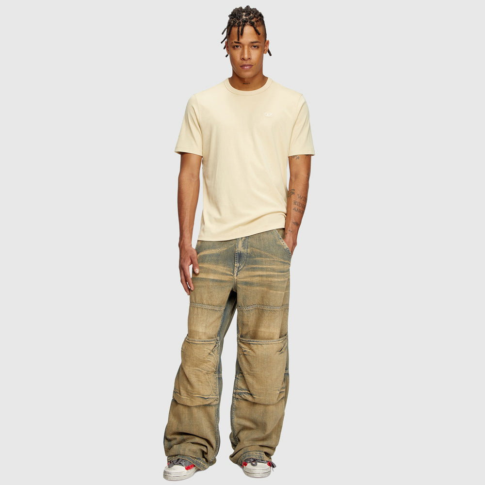 T-Adjust-Slits-R17 T-Shirt - Beige