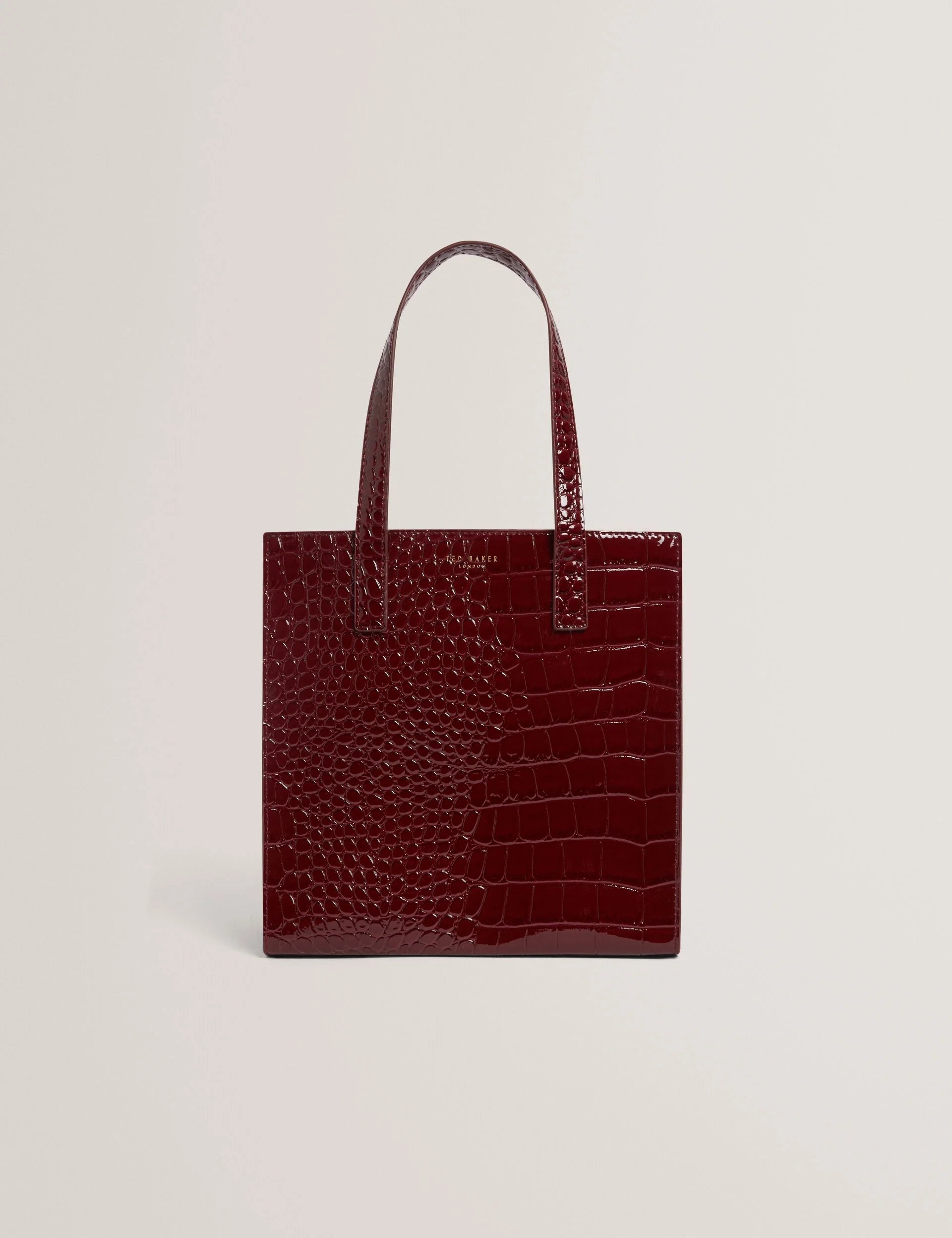 WENONAA: Croc Effect Small Icon Bag