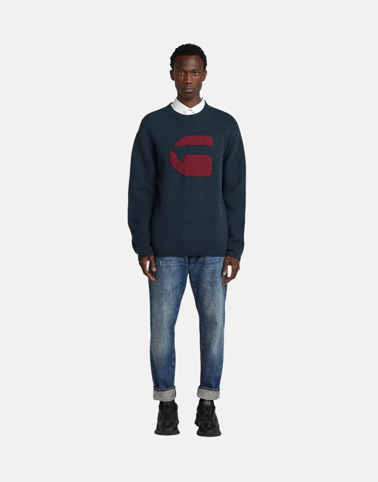 G-Star RAW G Logo Relaxed Salute Knit Jersey