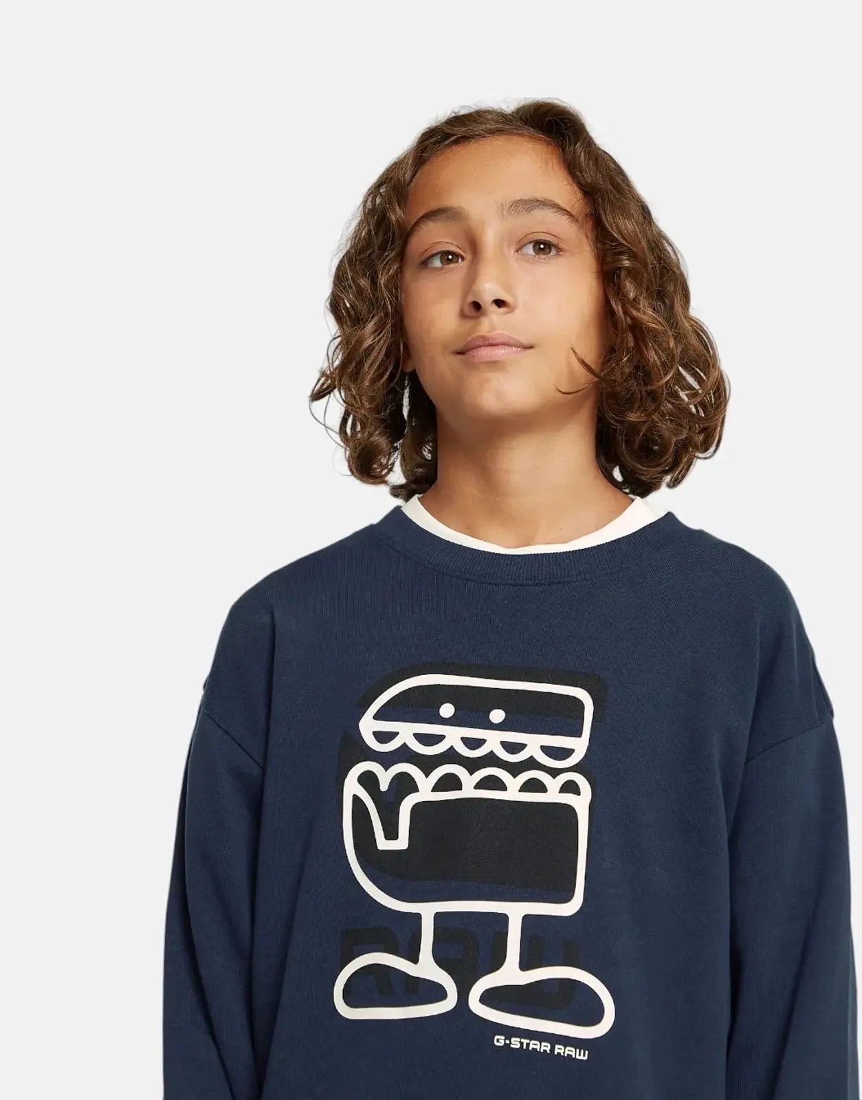 G-Star RAW Kids Comic Sartho Blue Loose Sweater