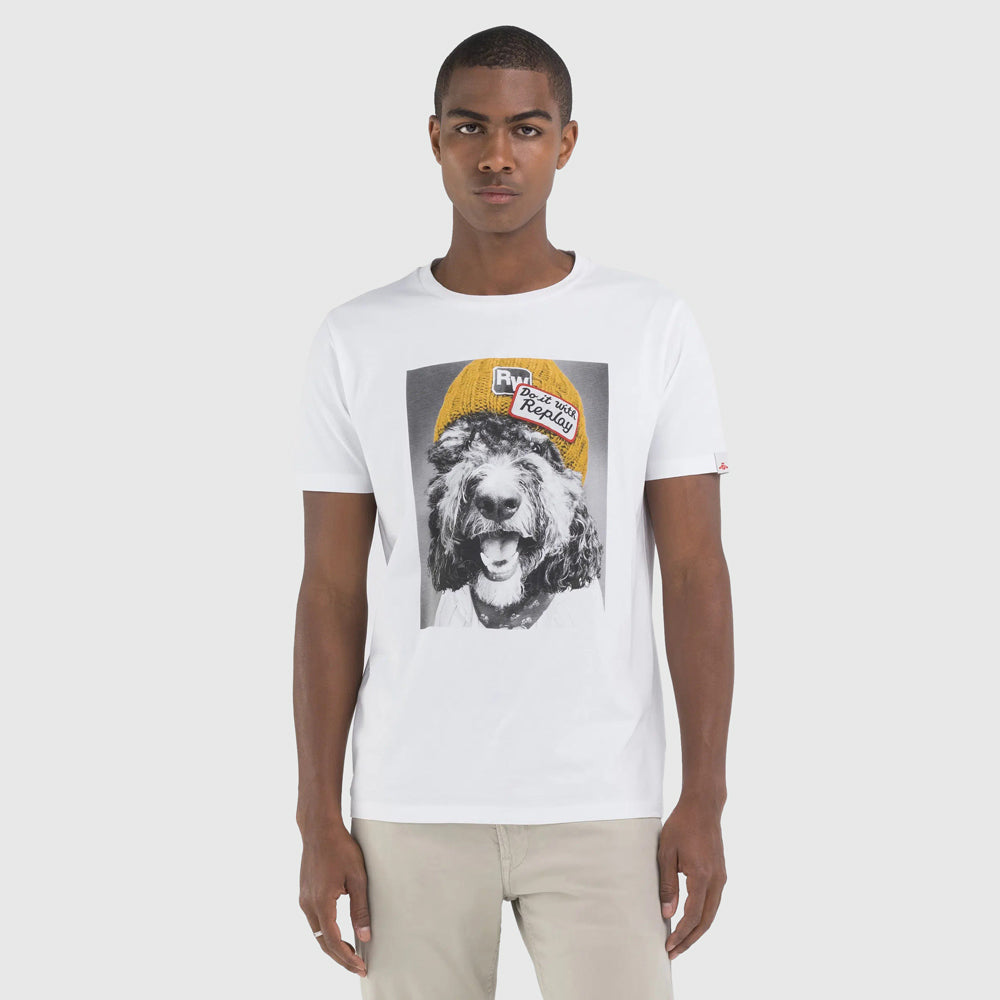 Dog Graphic T-Shirt - White
