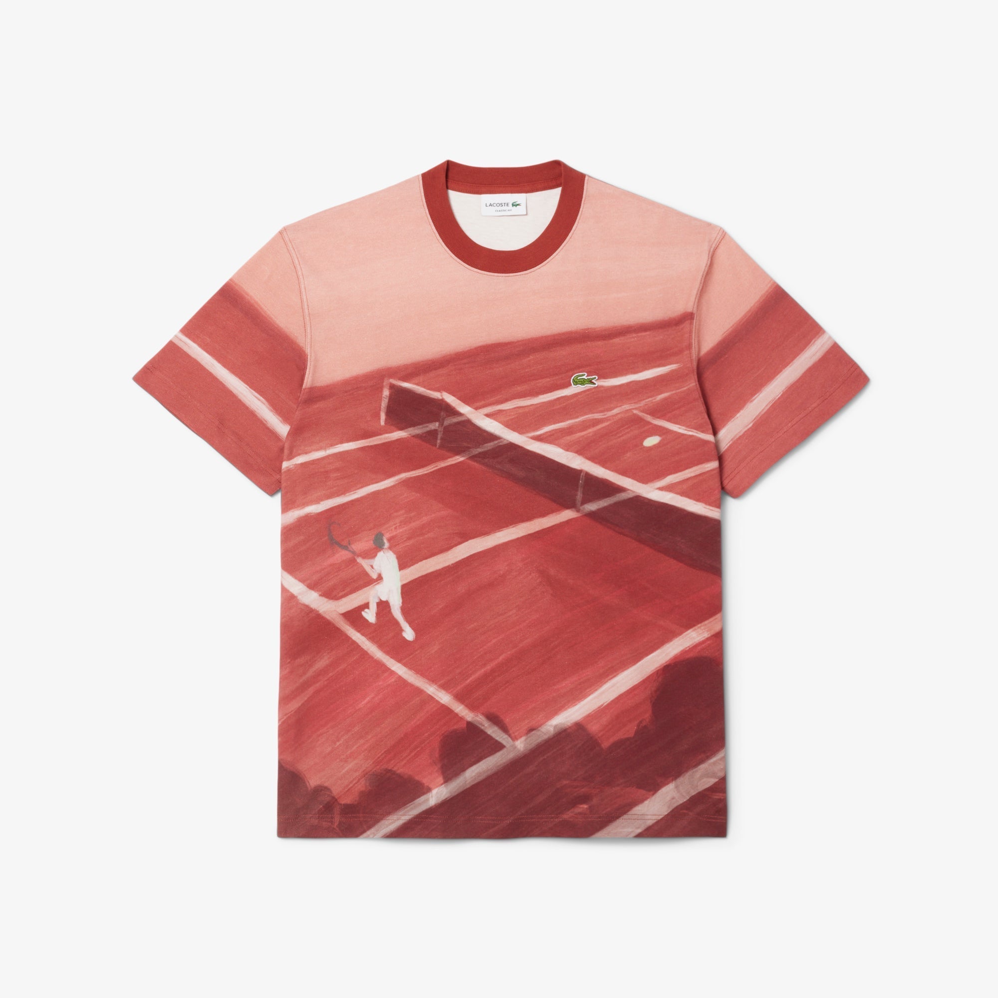 Classic Fit Tennis Print T-shirt