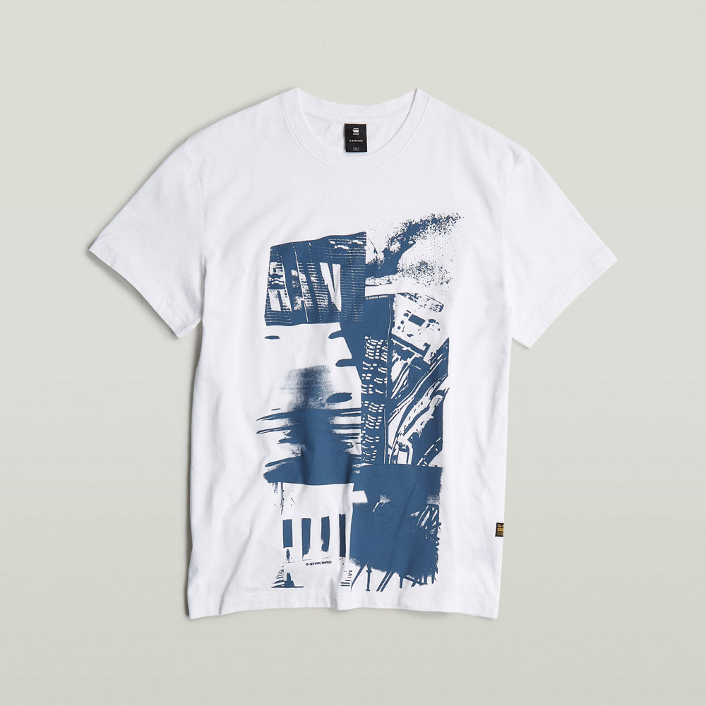 Magazine Print T-Shirt - White