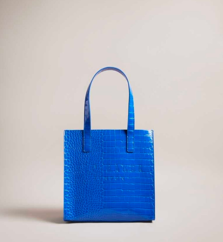 Black Ted Baker Reptcon Croc Detail Small Icon Bag