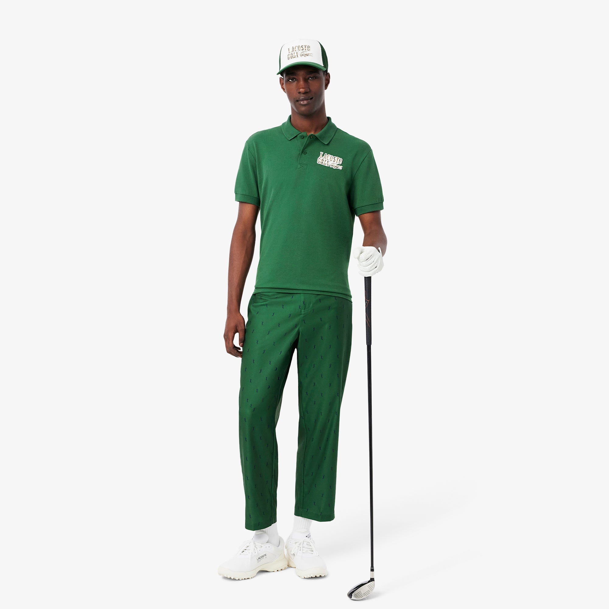 Relaxed Fit Mini-Piqué Golf Polo Shirt