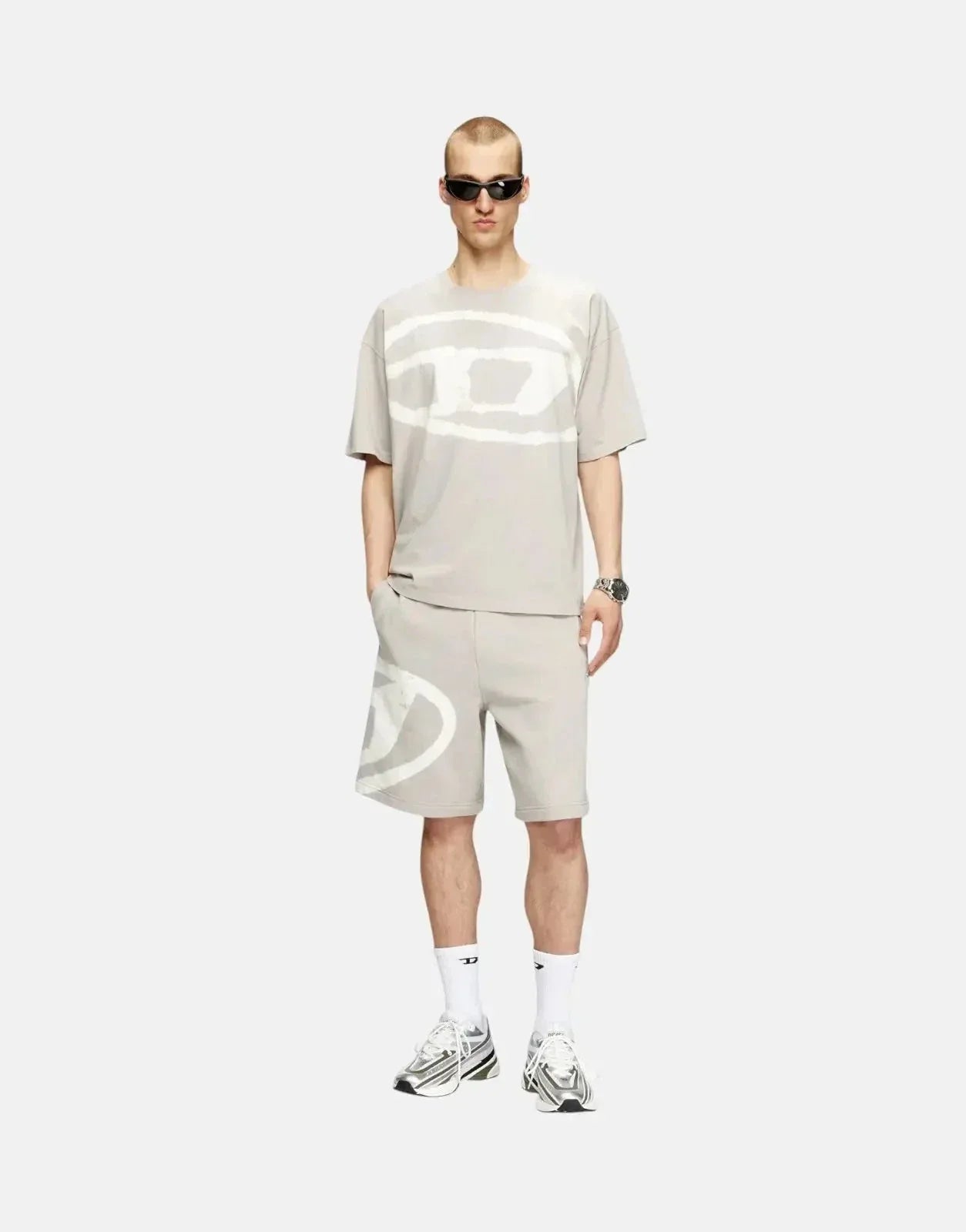 Diesel Bleach Relaxed Knit Box T-Shirt