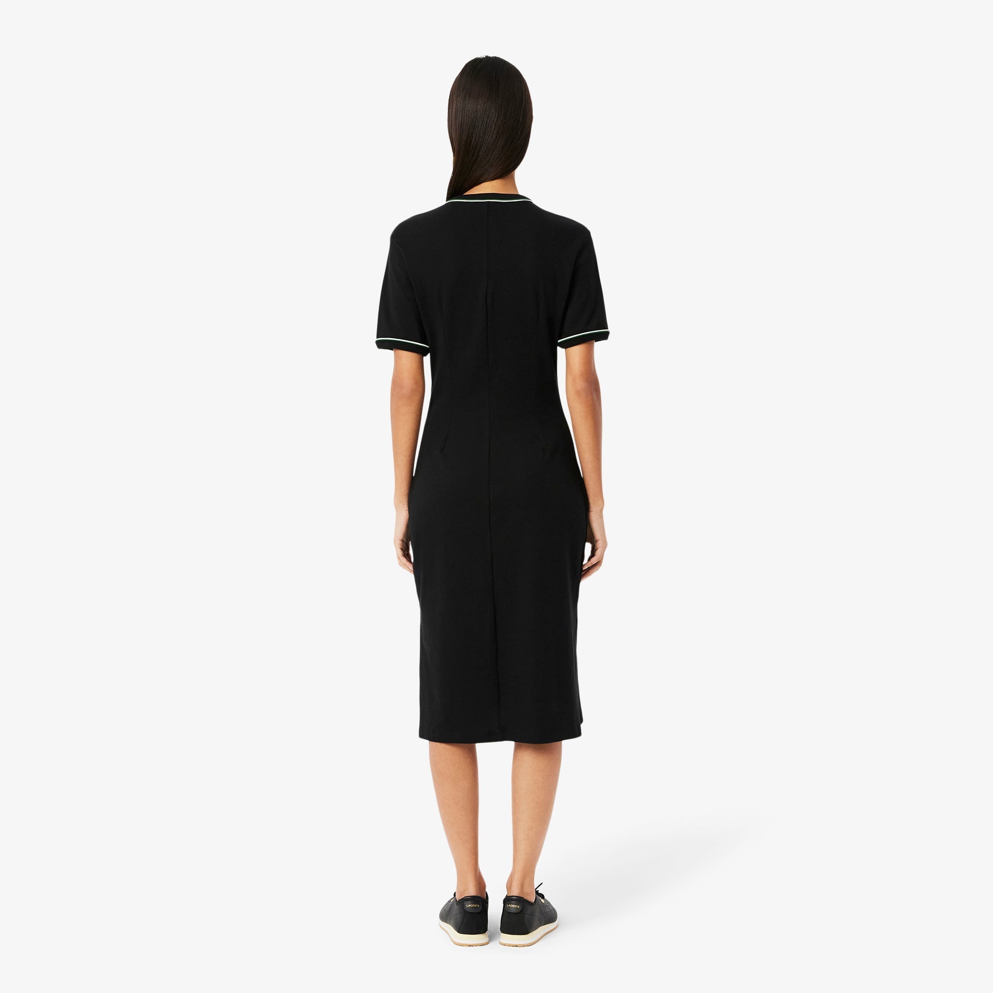 Trim Accent Jersey T-shirt Dress