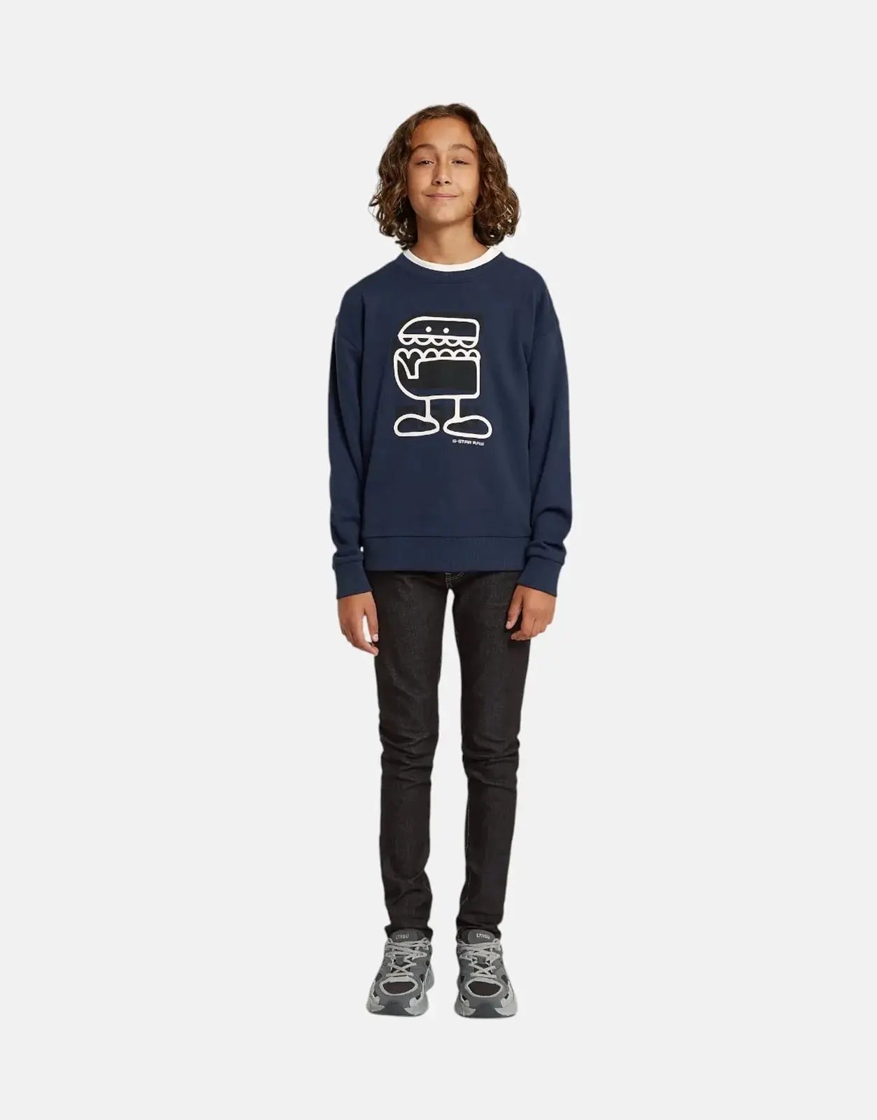 G-Star RAW Kids Comic Sartho Blue Loose Sweater