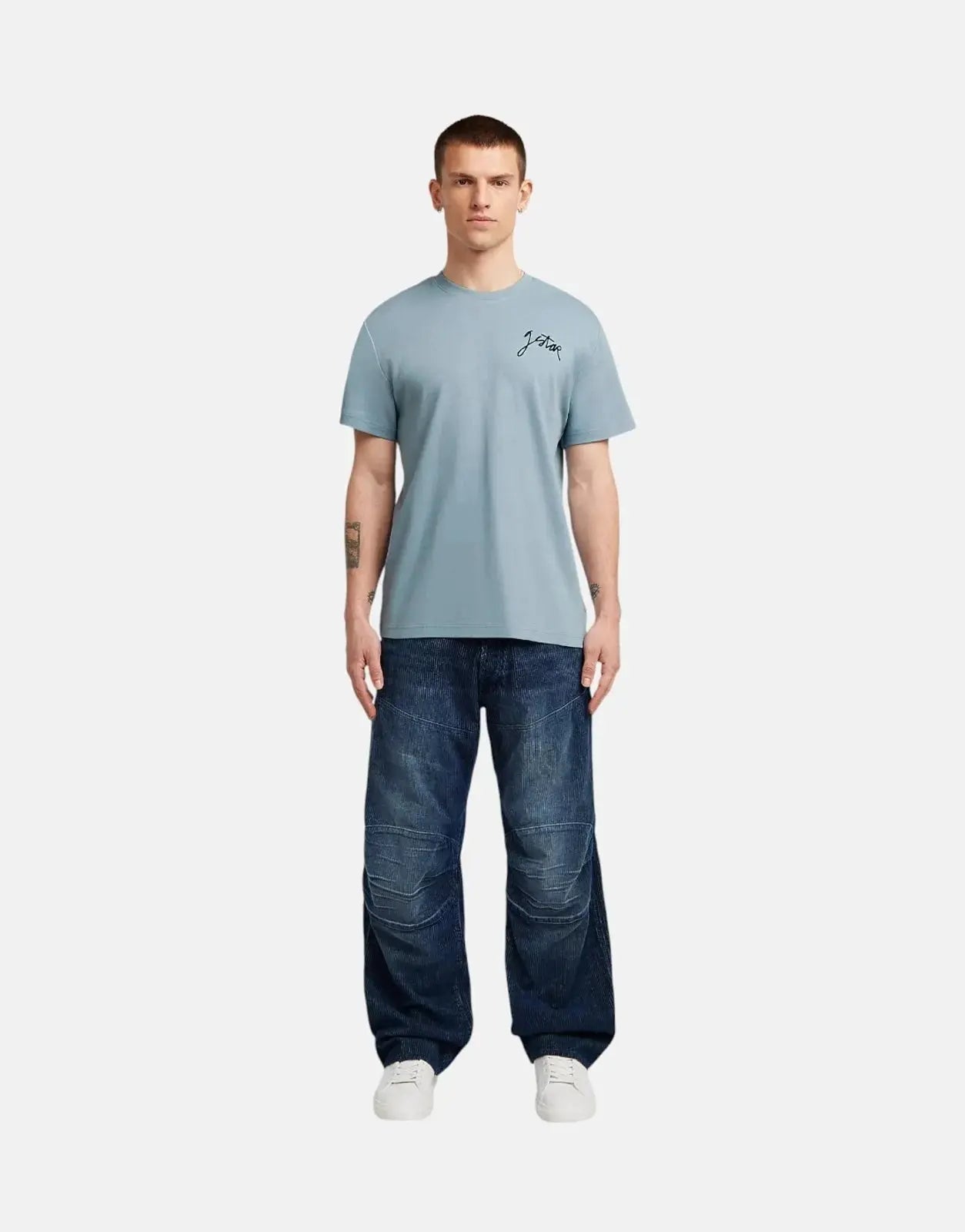 G-Star RAW Script Ash Blue T-Shirt
