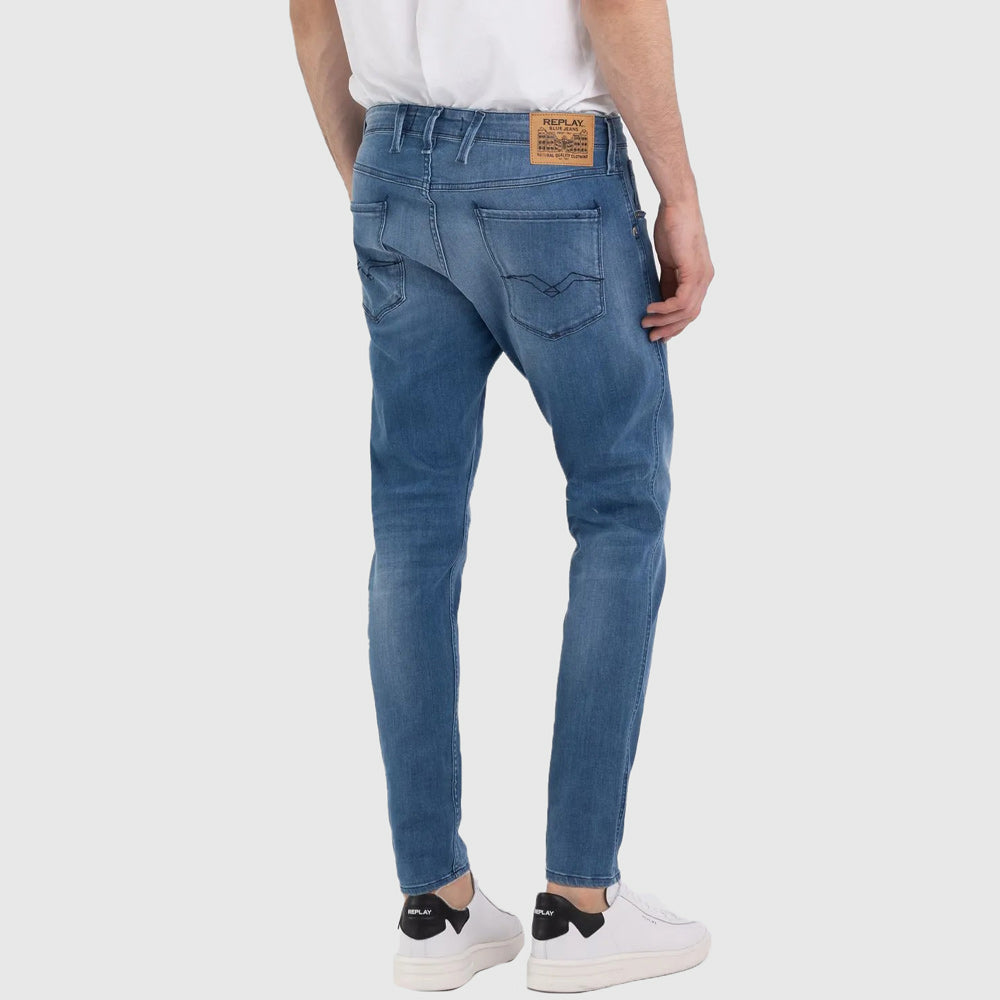 Soft Indigo Stretch Denim - Denim Medium