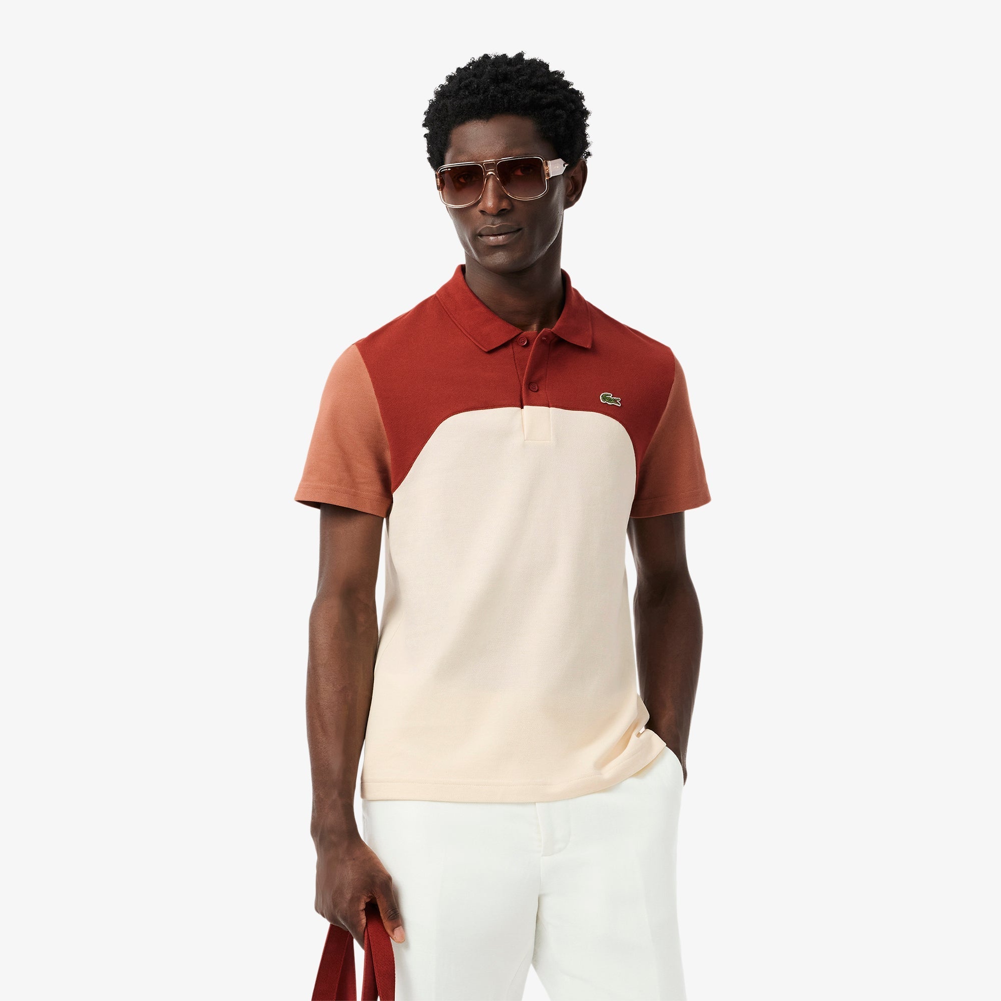 Regular Fit L.12.12 Colour-Block Polo Shirt
