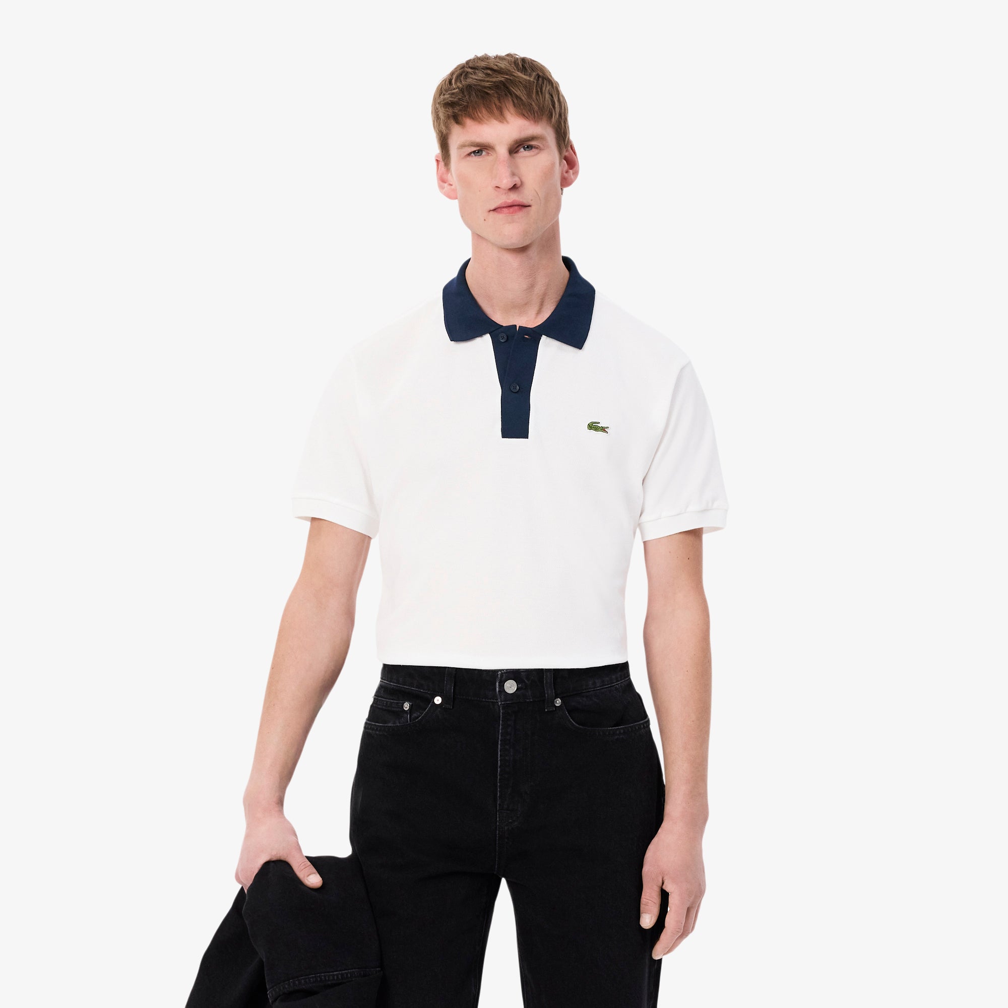 Classic Fit Contrast Collar L.12.12 Polo Shirt
