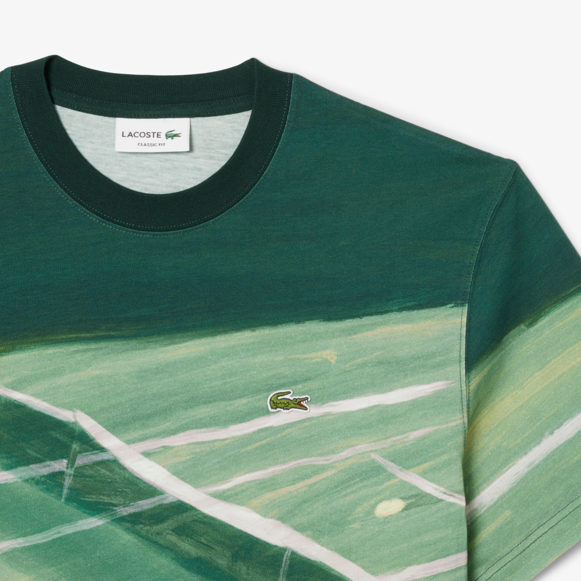 Classic Fit Tennis Print T-shirt